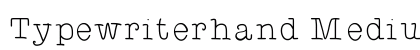Typewriterhand Medium preview