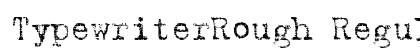 TypewriterRough Regular preview