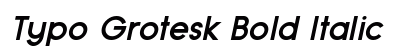Typo Grotesk Bold Italic preview