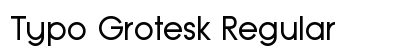 Typo Grotesk Regular Preview