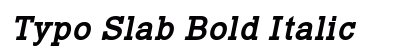 Typo Slab Bold Italic preview