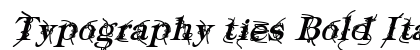 Typography ties Bold Italic preview