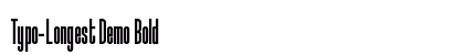 Typo-Longest Demo Bold preview