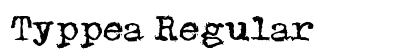 Typpea Regular preview
