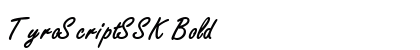 TyroScriptSSK Bold preview