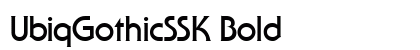 UbiqGothicSSK Bold preview