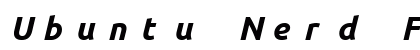 Ubuntu Nerd Font Mono Bold Italic preview