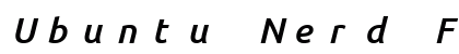 Ubuntu Nerd Font Mono Bold Italic preview