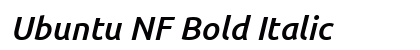 Ubuntu NF Bold Italic preview