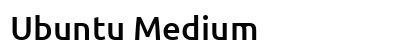 Ubuntu Medium preview
