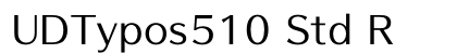 UDTypos510 Std R preview