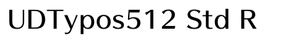 UDTypos512 Std R preview