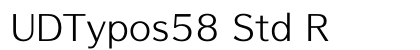 UDTypos58 Std R preview