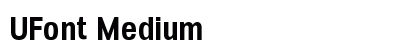 UFont Medium preview