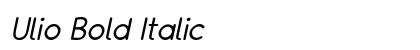 Ulio Bold Italic preview