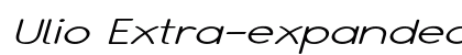 Ulio Extra-expanded Italic preview