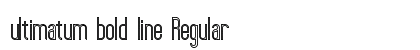ultimatum bold line Regular preview