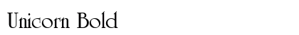 Unicorn Bold preview