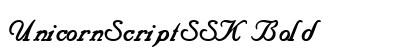 UnicornScriptSSK Bold preview