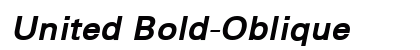 United Bold-Oblique Preview