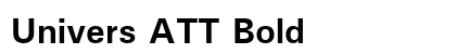 Univers ATT Bold preview