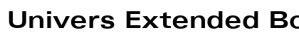 Univers Extended Bold preview