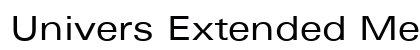 Univers Extended Medium preview
