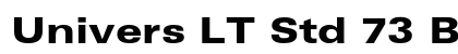 Univers LT Std 73 Black Extended Preview