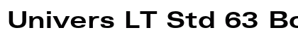 Univers LT Std 63 Bold Extended Preview