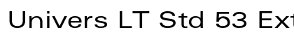 Univers LT Std 53 Extended Preview