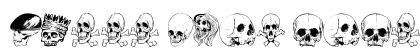 SKULL FONT Regular preview