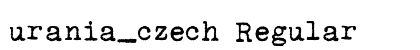 urania_czech Regular preview