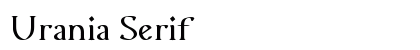 Urania Serif preview