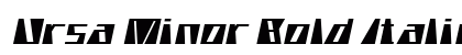Ursa Minor Bold Italic Preview