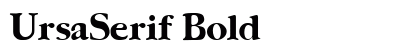 UrsaSerif Bold preview