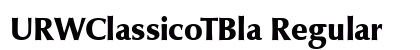 URWClassicoTBla Regular preview
