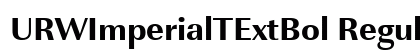 URWImperialTExtBol Regular preview