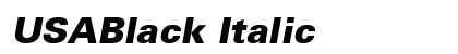 USABlack Italic Preview