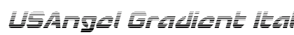 USAngel Gradient Italic Italic preview