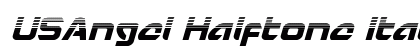 USAngel Halftone Italic Italic preview