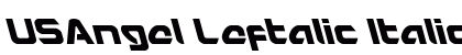 USAngel Leftalic Italic preview