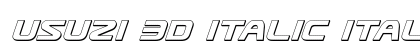 Usuzi 3D Italic Italic preview