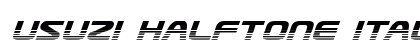 Usuzi Halftone Italic Italic preview