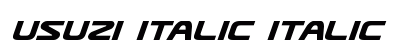 Usuzi Italic Italic preview