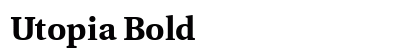 Utopia Bold Preview