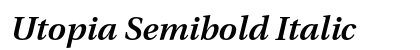 Utopia Semibold Italic Preview