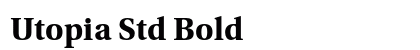 Utopia Std Bold Preview