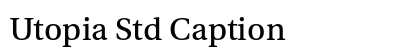Utopia Std Caption preview