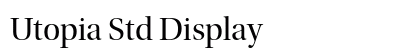 Utopia Std Display Preview