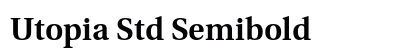 Utopia Std Semibold Preview